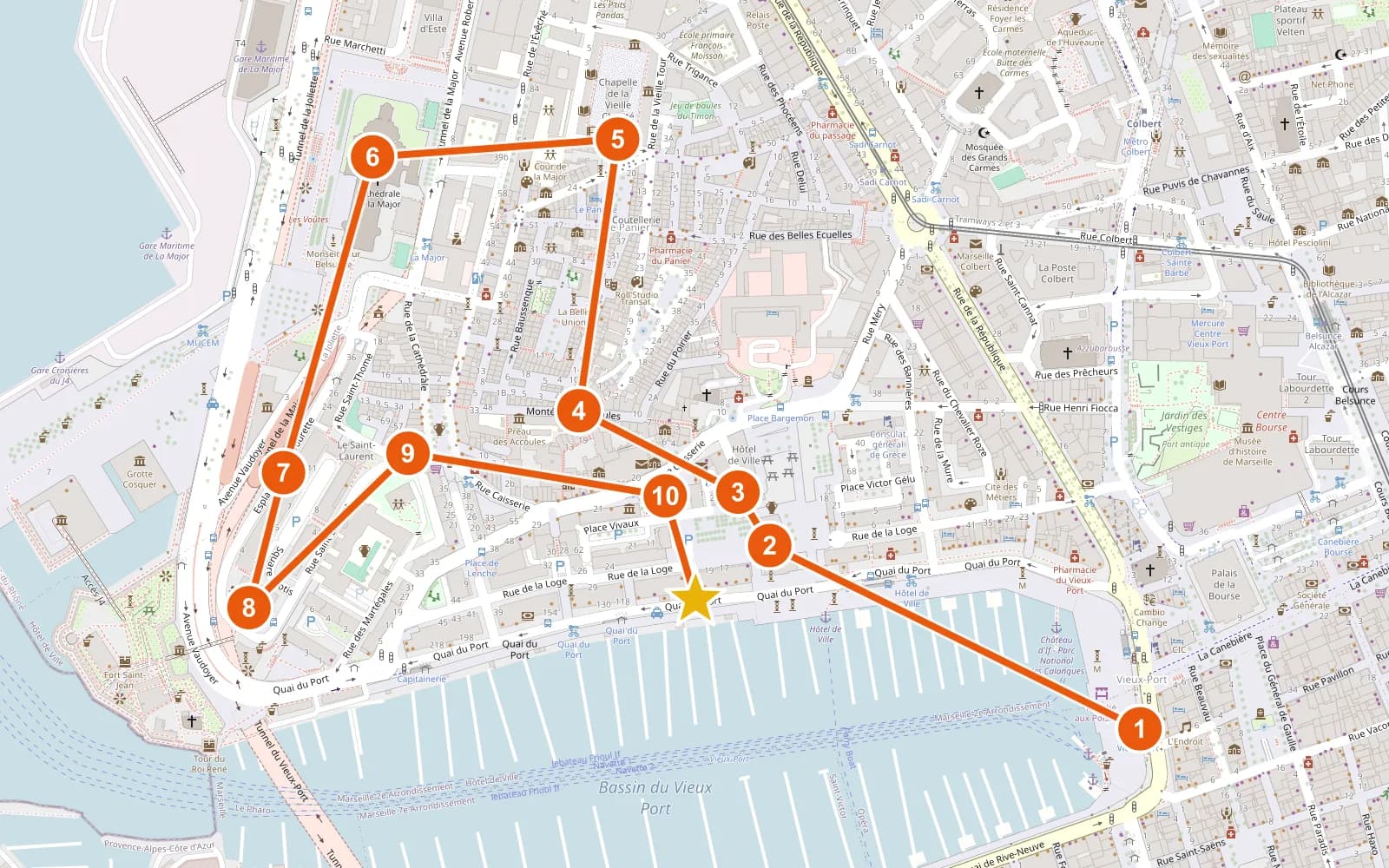 Illustration du parcours Quartier du Panier